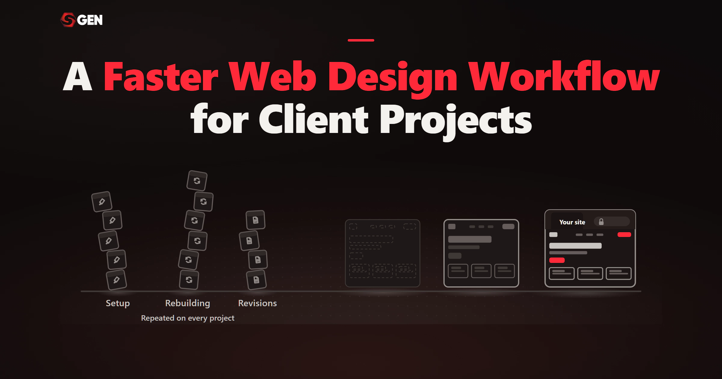 Faster Web Design Workflow Client Projects Hero